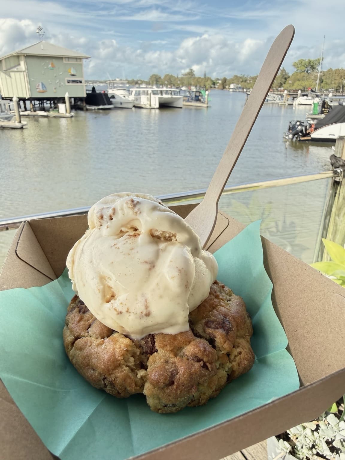 Fresh gelato ready to share